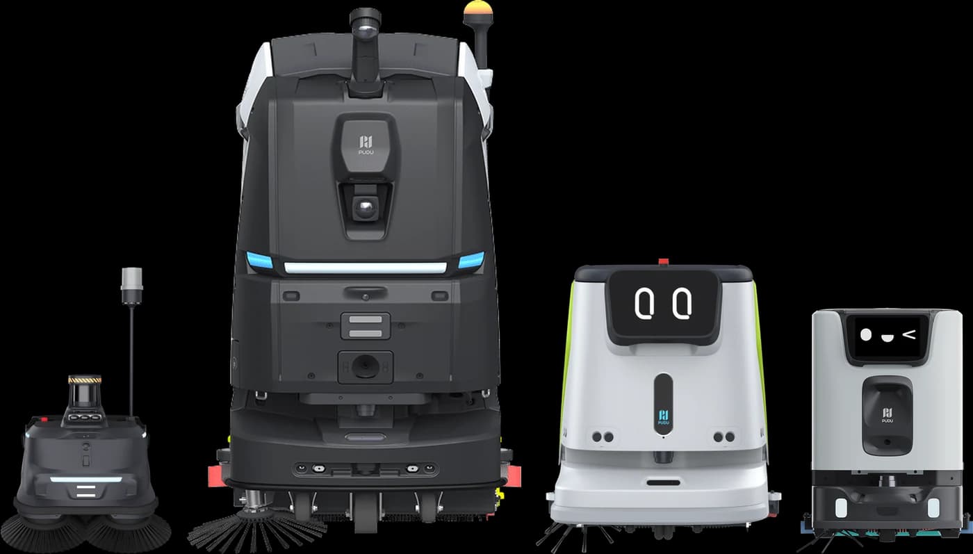 Pudu MT1 Max, BG1 Pro, CC1 ve ET1 temizlik robotları